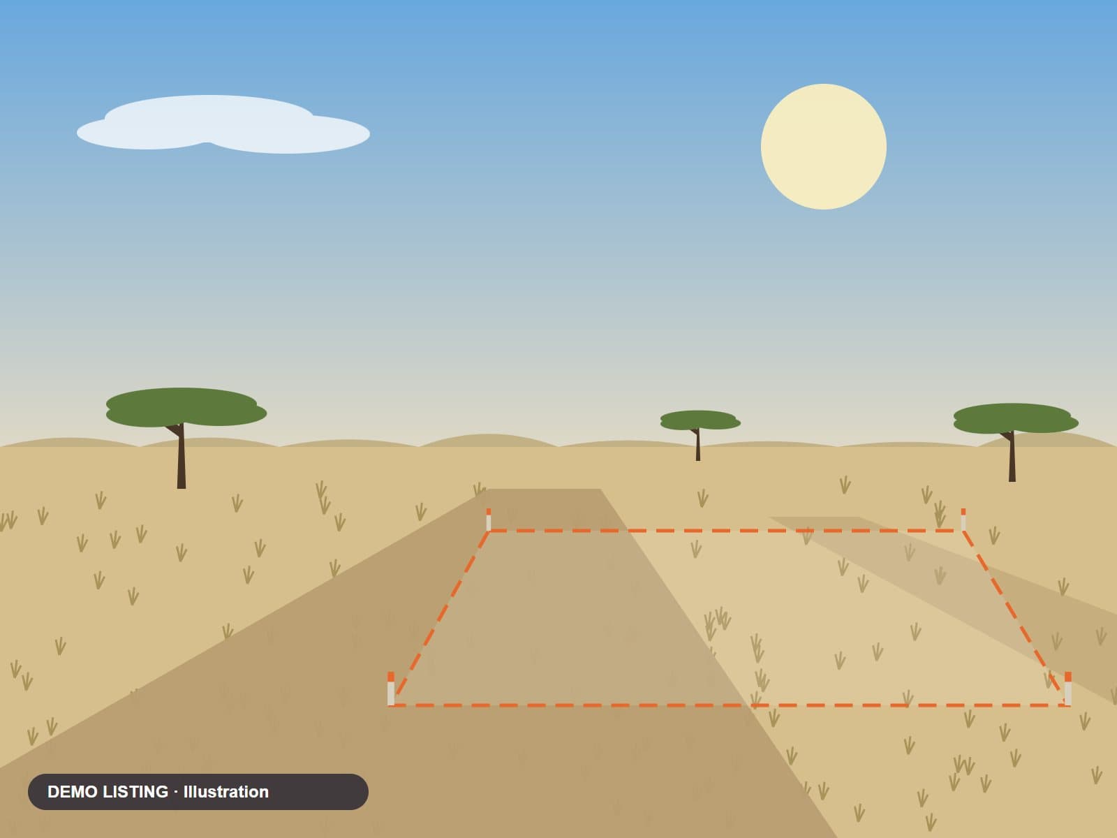 DEMO: Serviced residential plot in Mogoditshane